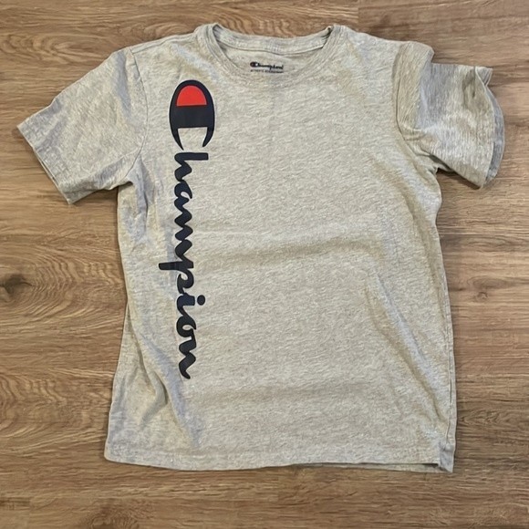 Champion Boys' Vertical Script T-Shirt - Picture 2 of 7